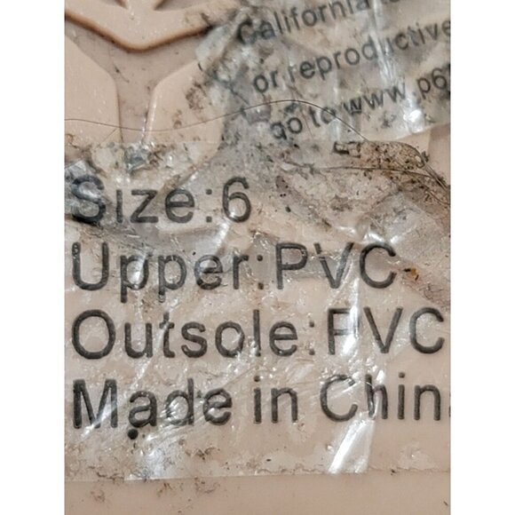 Olivia Miller Womens Studded Jelly Flit Flot Thong Sandals Nude Beige Size 6 - Picture 9 of 9